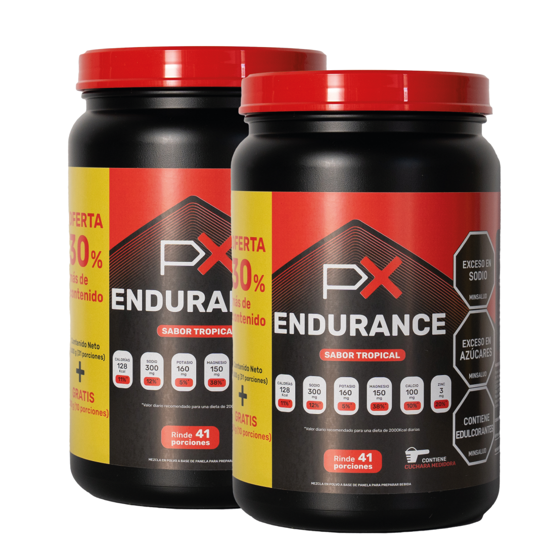 (20% OFF en segundo)  PX Endurance - Bebida hidratante y energética para deportistas