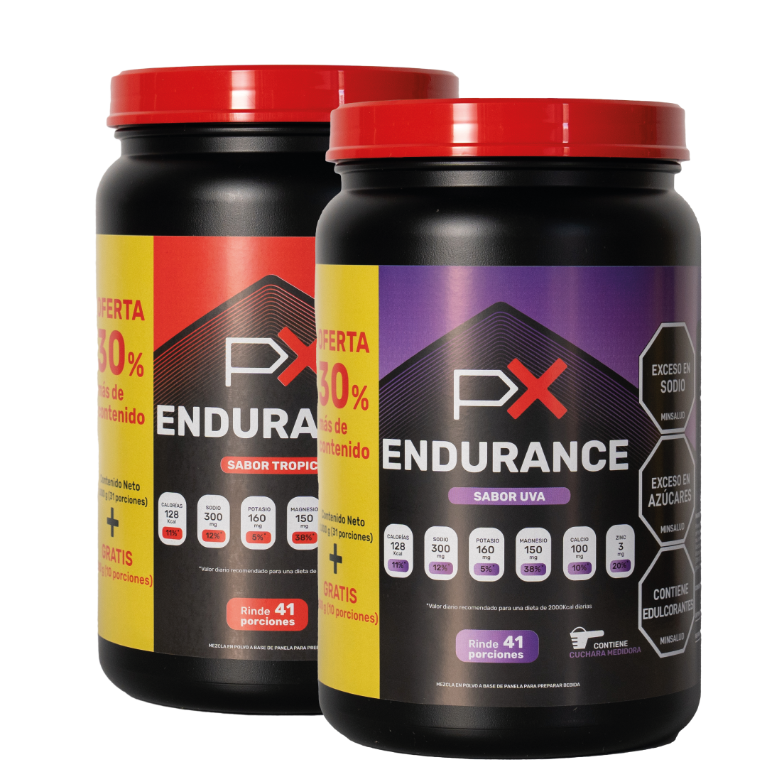 (20% OFF en segundo)  PX Endurance - Bebida hidratante y energética para deportistas