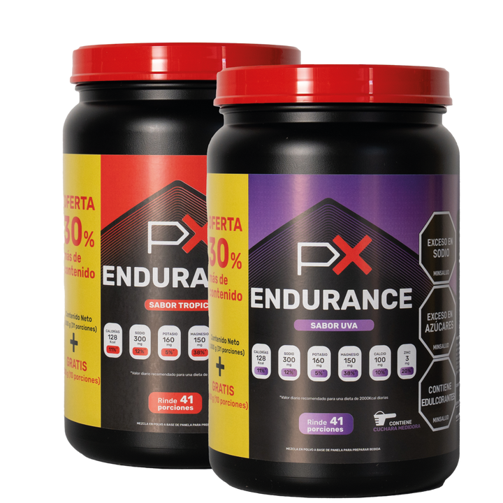 (20% OFF en segundo)  PX Endurance - Bebida hidratante y energética para deportistas
