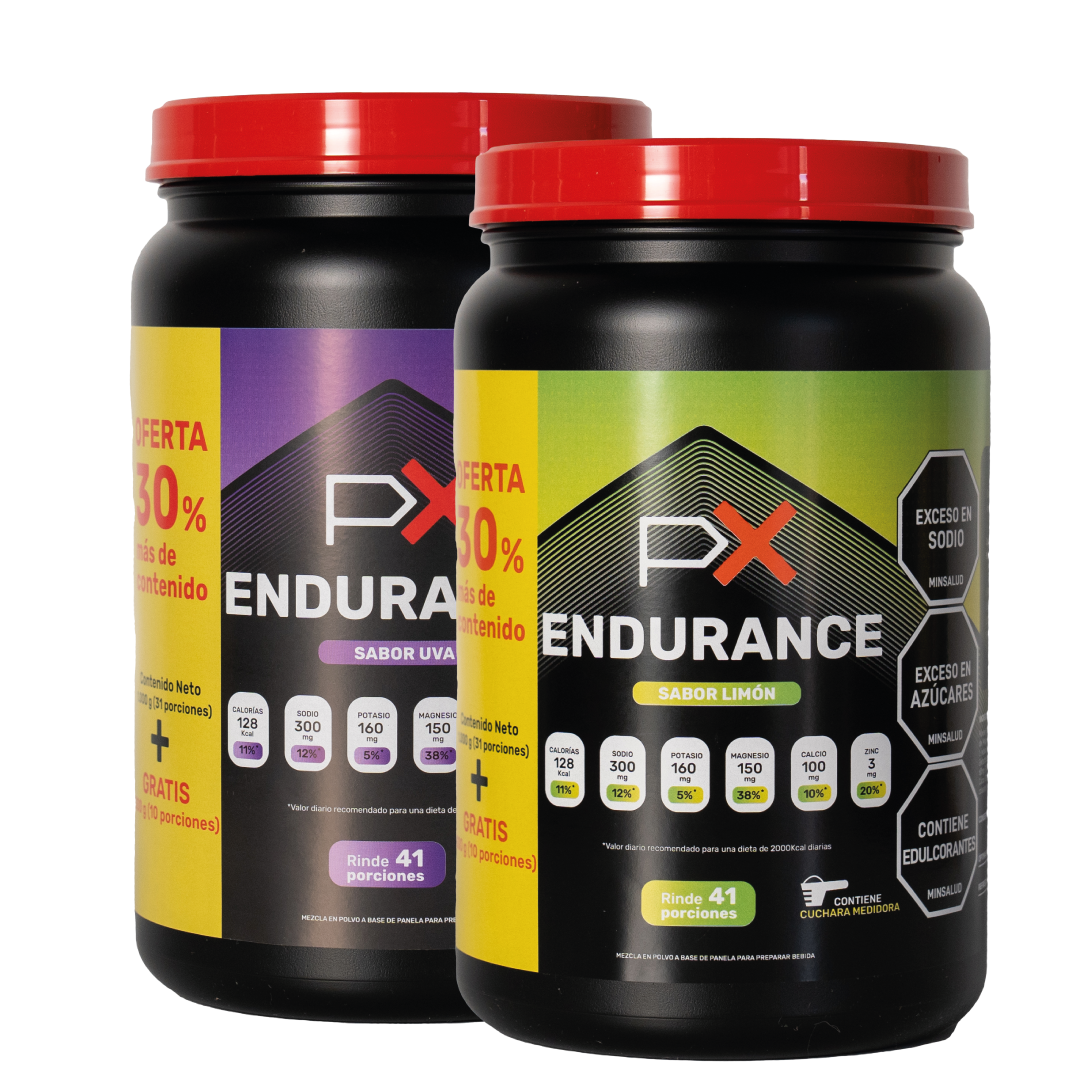 (20% OFF en segundo)  PX Endurance - Bebida hidratante y energética para deportistas