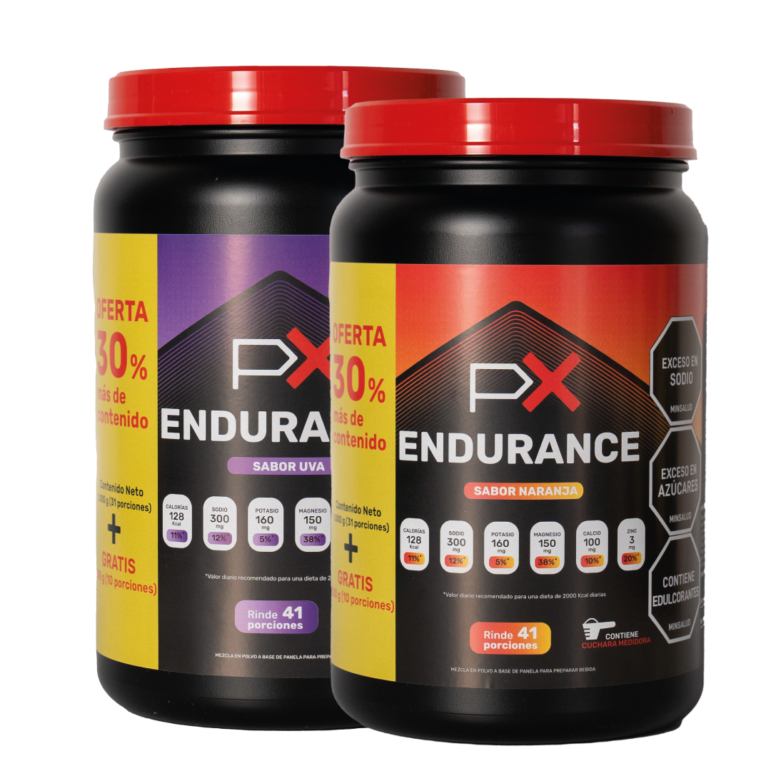(20% OFF en segundo)  PX Endurance - Bebida hidratante y energética para deportistas
