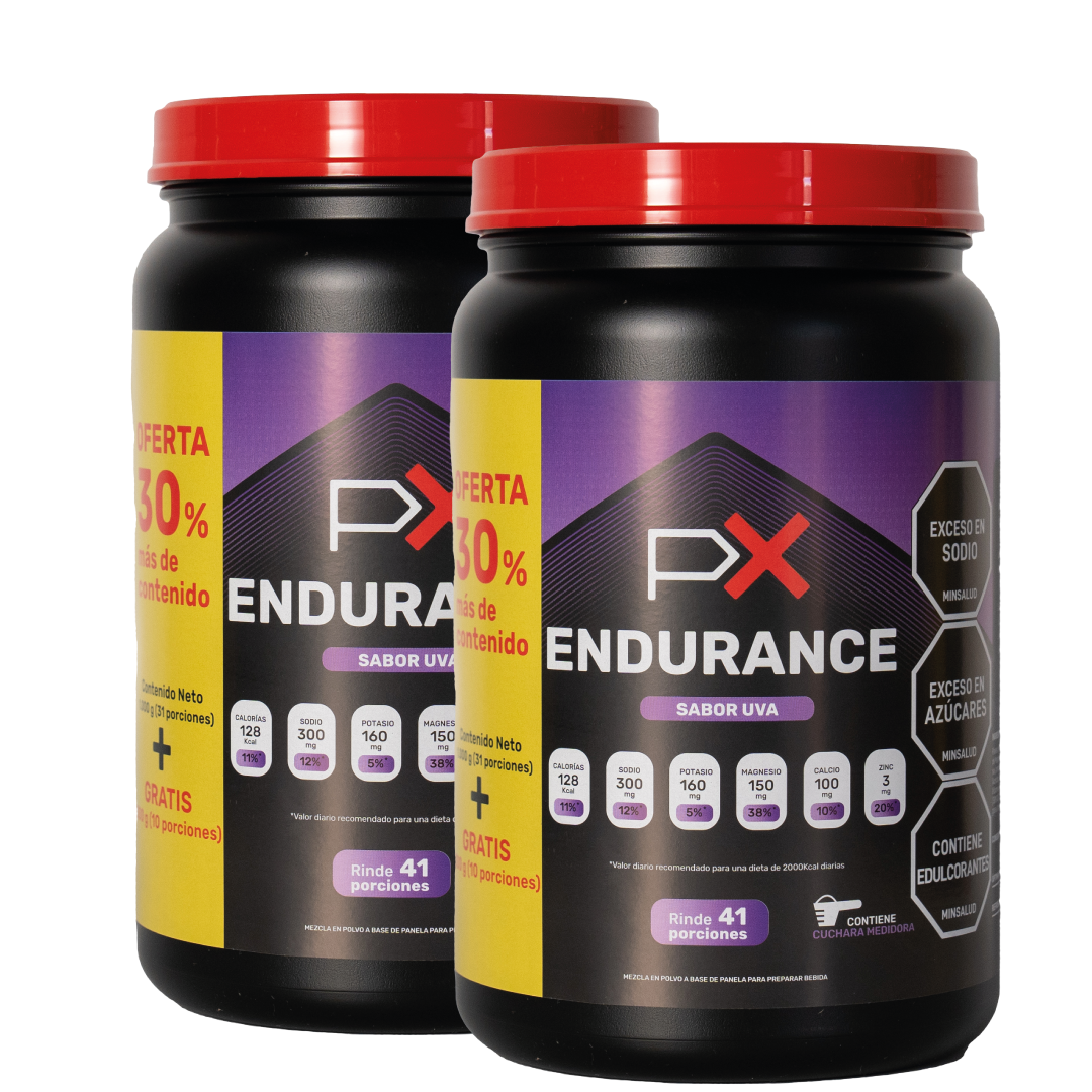(20% OFF en segundo)  PX Endurance - Bebida hidratante y energética para deportistas