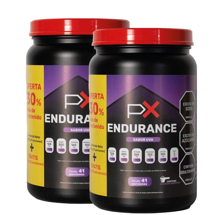(20% OFF en segundo)  PX Endurance - Bebida hidratante y energética para deportistas