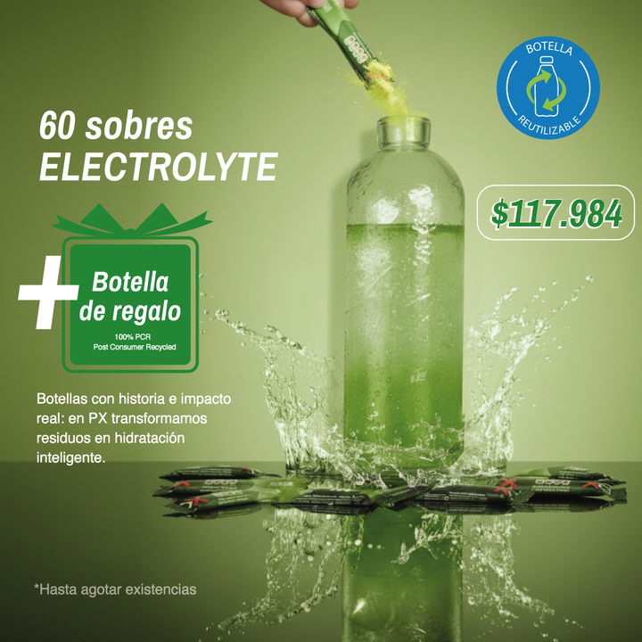 Paga 4, lleva 5 docenas + una Botella de regalo - PX Electrolyte Bebida hidratante sin azúcar / sin calorías