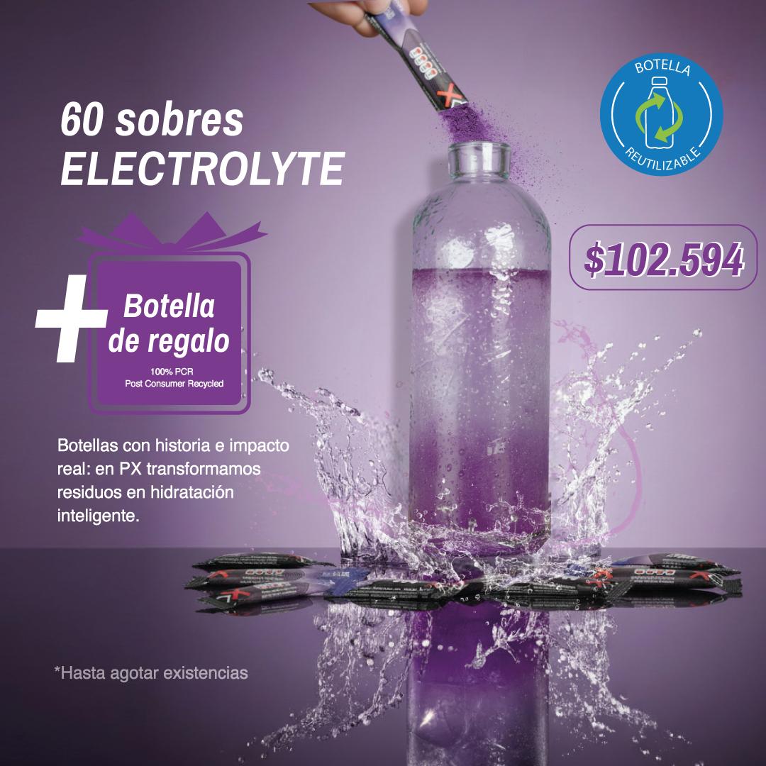 Paga 4, lleva 5 docenas + una Botella de regalo - PX Electrolyte Bebida hidratante sin azúcar / sin calorías