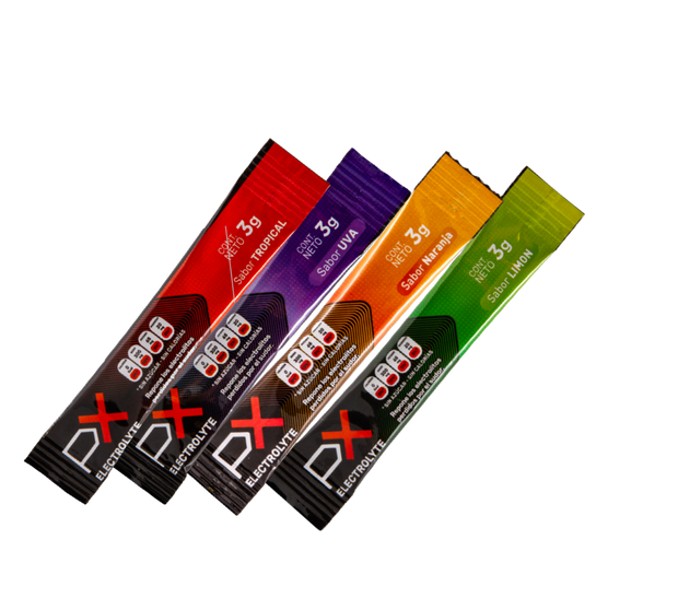 PX SPORTS DRINK - PX ELECTROLYTE x 4 Sobres Sabor Surtidos Bebida hidratante sin azúcar