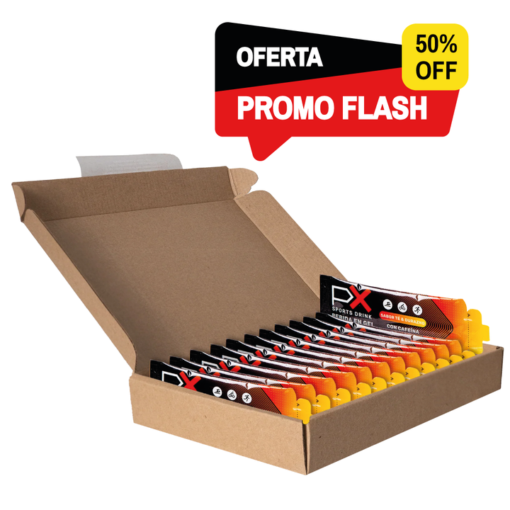 60G caja x 12 unidades de Gel PX es rápida energía + sales